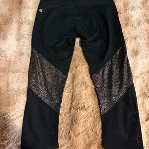 Fabletics Black and Silver Leggings